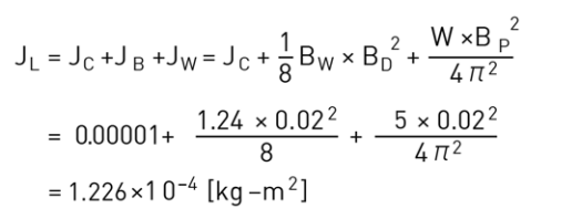单轴机器人：电子选型例子-以滚珠导丝杠机构，负载惯量