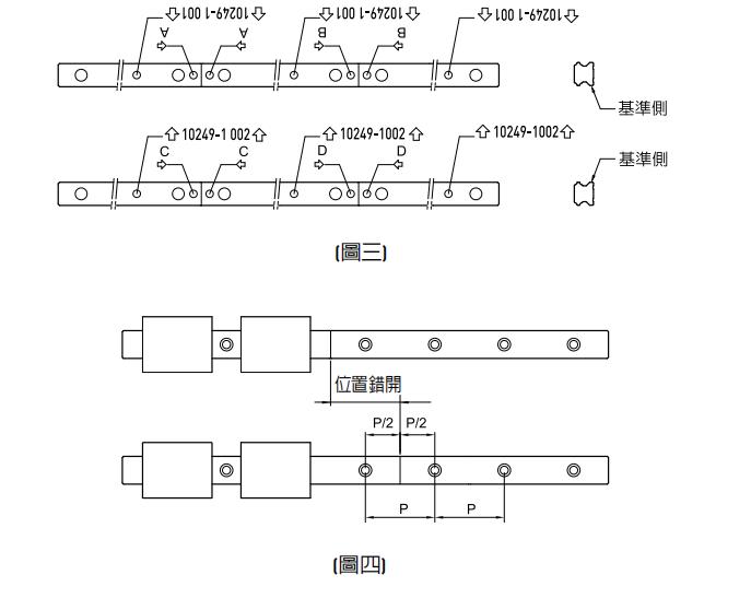 滑轨接牙件